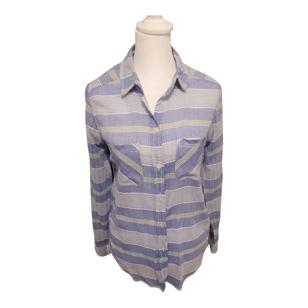 American Eagle Outfitters Blue Striped Blouse‎